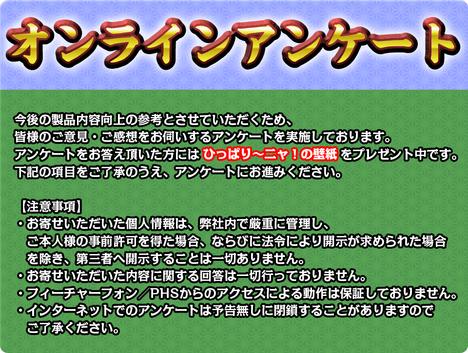 アンケート